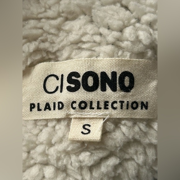 Ci Sono Plaid Collection Sherpa-Lined Hooded Flannel Jacket Women’s Size Small - Picture 7 of 9